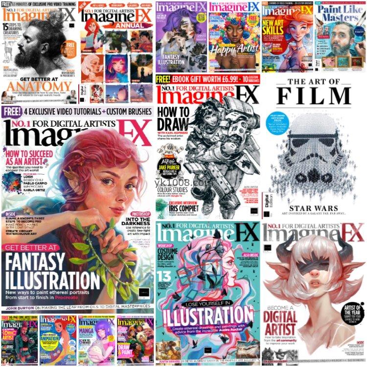 【英国版】《ImagineFX》2020年合集奇幻科幻数字艺术家涂鸦绘画指导技巧pdf杂志（15本）