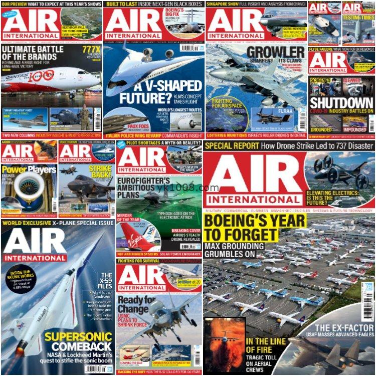 【英国版】《AIR International》2020年合集国际航空民用军用飞机无人驾驶空军军事演练pdf杂志（12本）