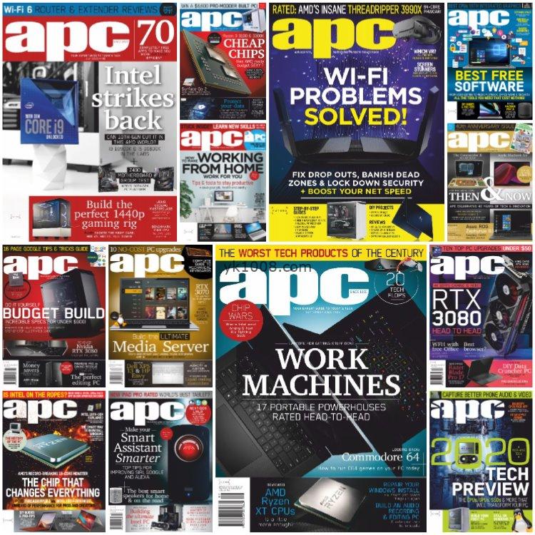 【澳大利亚】《APC Australia》2020年合集计算机IT专业人士PC产品系统组件设备软件详细测评pdf杂志（13本）