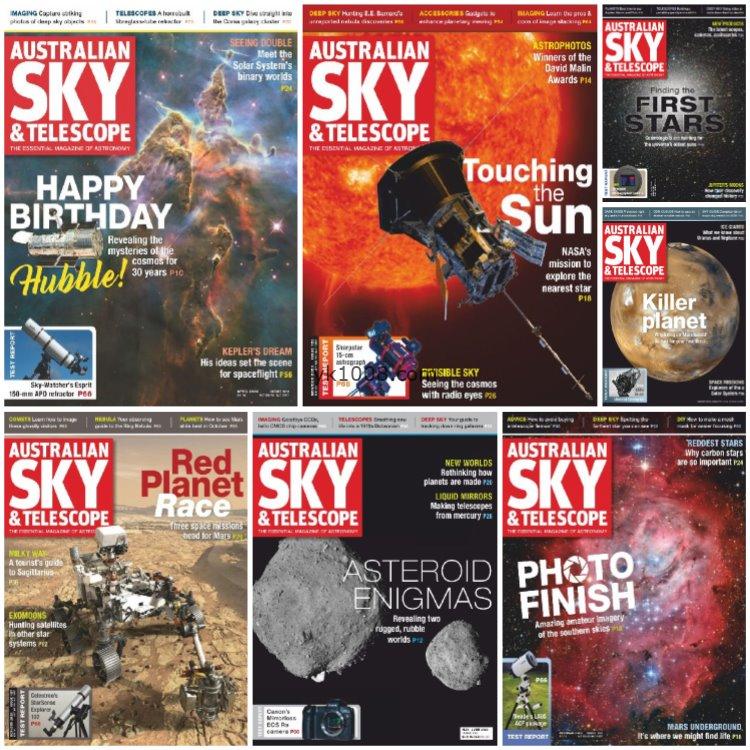 【澳大利亚】《Australian Sky & Telescope》2020年合集天文科学爱好太空兴趣观察学习pdf杂志（7本）