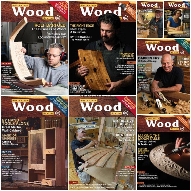 【澳大利亚】《Australian Wood Review 》2019-2020年合集专业木工创作灵感设计作品雕刻车削木雕pdf杂志（8本）