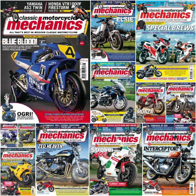 【英国版】《Classic Motorcycle Mechanics》2020年合集经典摩托车赛车道路测试试驾pdf杂志（12本）