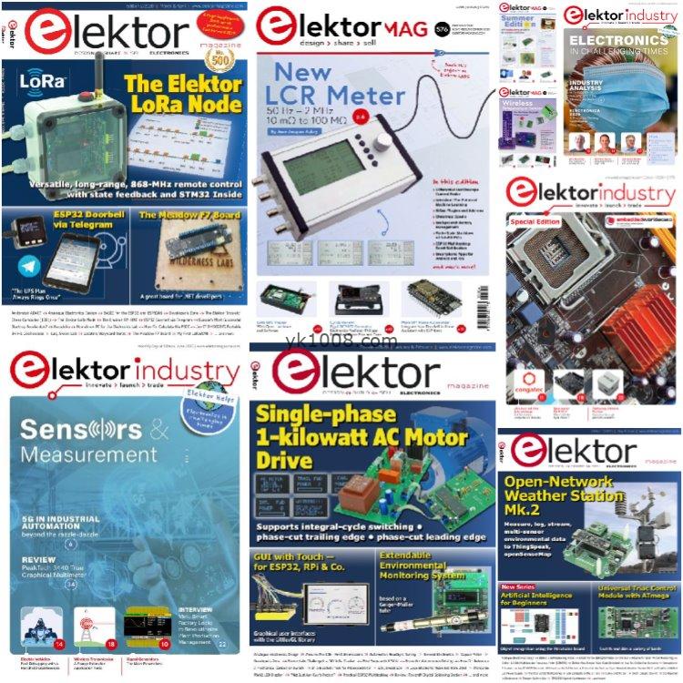 【美国版】《Elektorlabs USA》2020年合集电子元件电路板应用使用文章信息pdf杂志（9本）