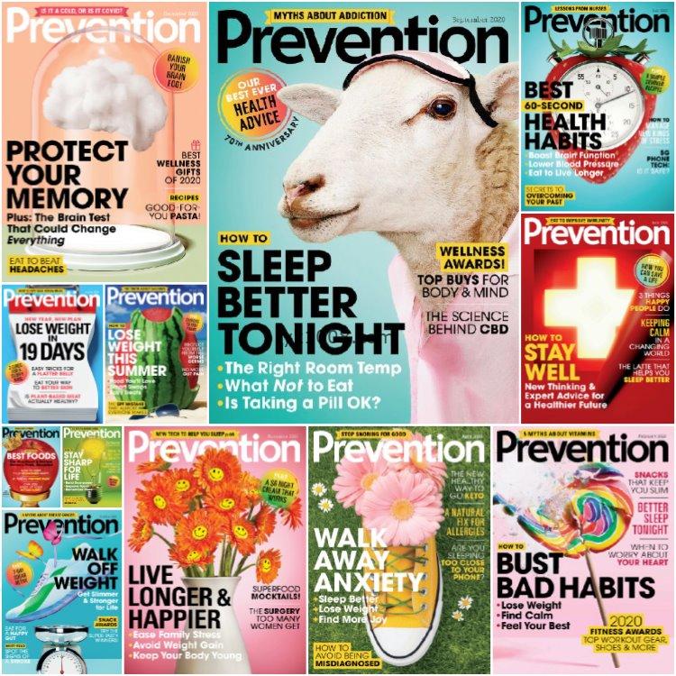 【美国版】《Prevention USA》2020年合集创意健康生活方式营养健身预防pdf杂志