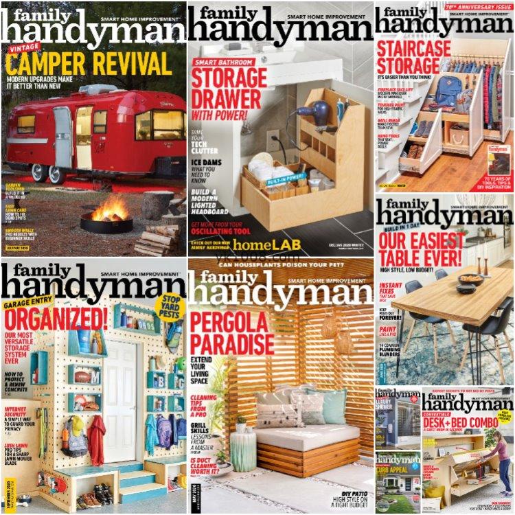 【美国版】2020年合集The Family Handyman家居DIY设计维护动手装饰步骤指南pdf杂志（9本）