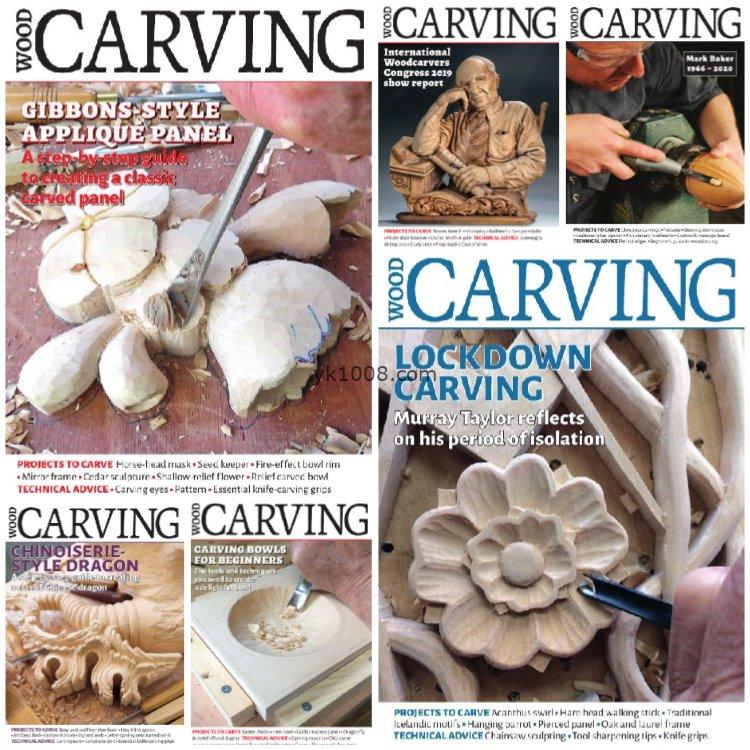 【英国版】《Woodcarving》2020年合集木工雕刻木雕雕花工具技术创造力pdf杂志（6本）
