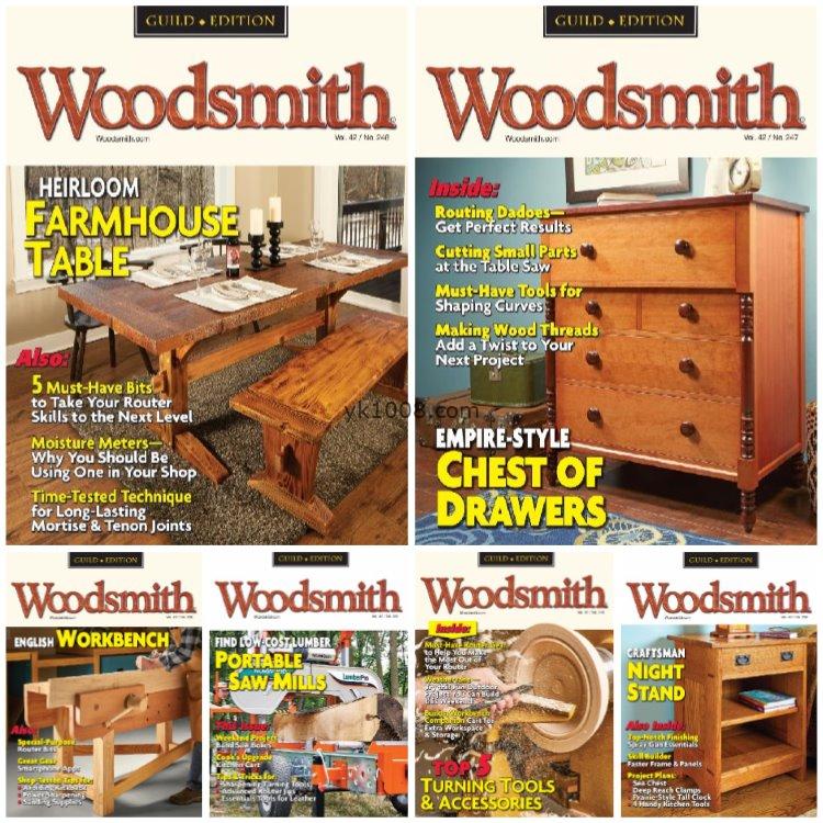 【英国版】《Woodsmith》2020年木工手工艺木家具木制作木工技巧工作心得学习磨炼技术pdf杂志（6本）