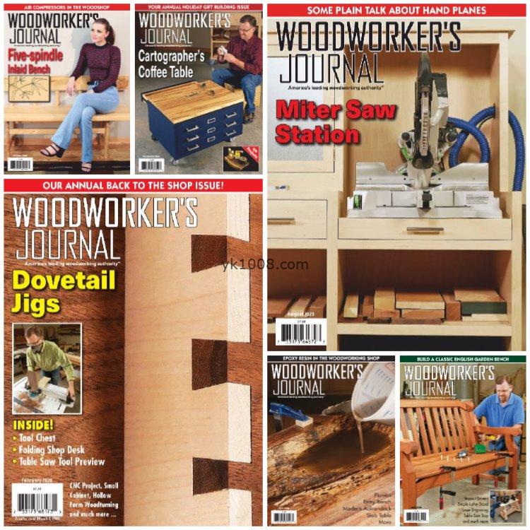 【美国版】《Woodworker’s Journal》2020年合集专业木工家具设计技术加工产品pdf杂志（6本）