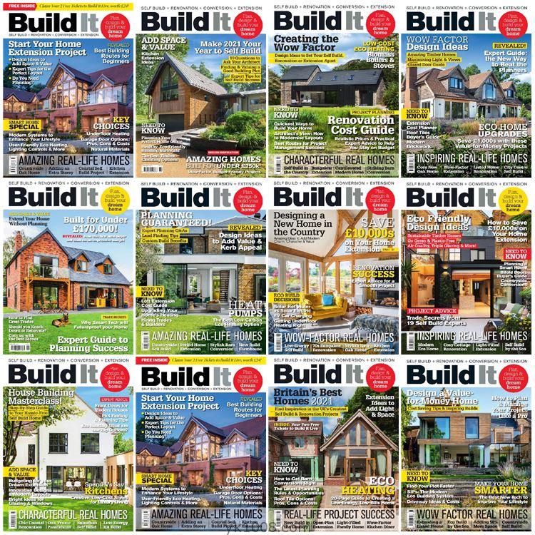 【英国版】《Build It》2021年度合集家居房屋建造自建房设计规划理念PDF杂志（12本）