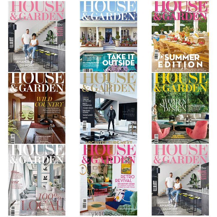 【南非版】《Condé Nast House & Garden》2021年合集室内设计家居花园PDF杂志（8本）