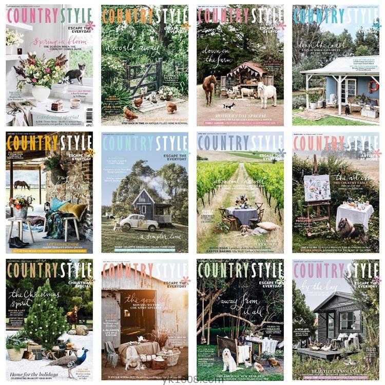 【澳大利亚】《Country Style》2021年合集乡村田园农场风格住宅室内设计生活高清PDF杂志（12本）