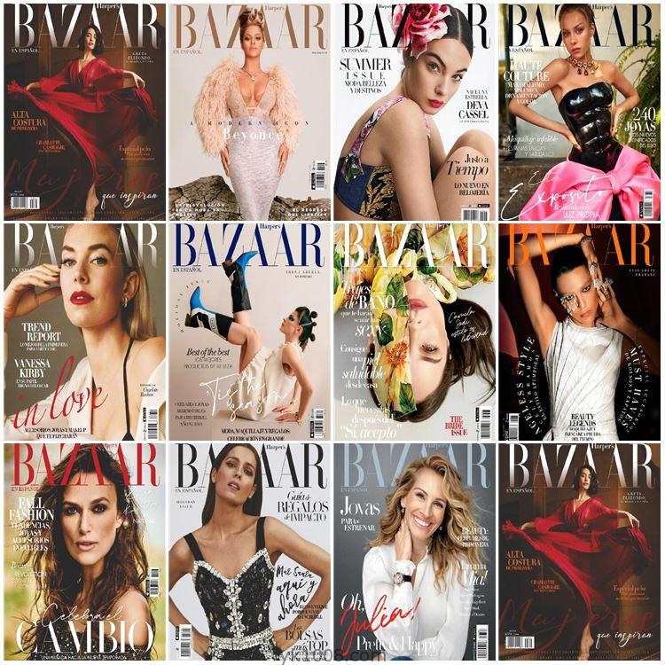 【墨西哥】Harper’s Bazaar México 2021年度合集时尚芭莎美容服饰时装高清PDF杂志（11本）