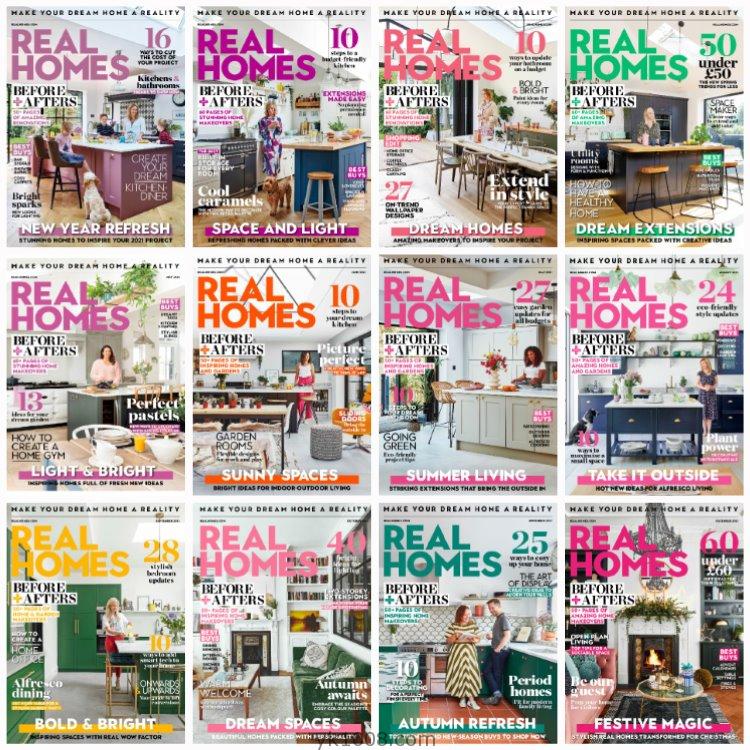 【英国版】《Real Homes》2021年合集时尚家居室内改造装修布局设计方案规划建议PDF杂志（全年更新）