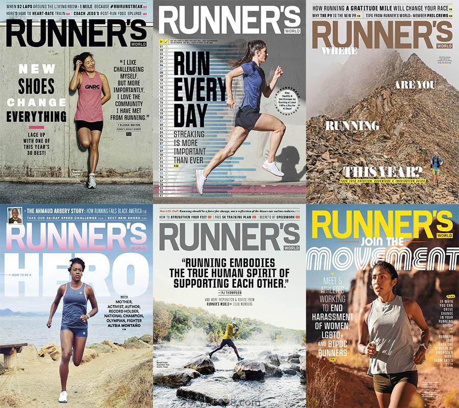 【美国版】2020年合集Runner’s World USA跑步者世界跑步减肥健身锻炼减压pdf杂志（6本）