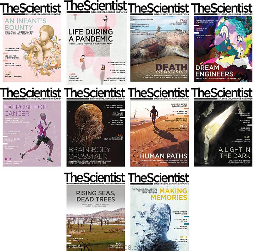 【美国版】2020年合集The Scientist细胞分子生物学遗传学生命科学研究pdf杂志（10本）