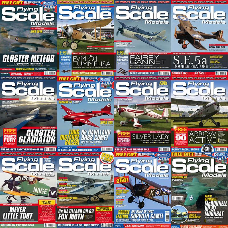 【英国版】2020年Flying Scale Models手工玩具飞机飞行模型制作pdf杂志电子版（12本）