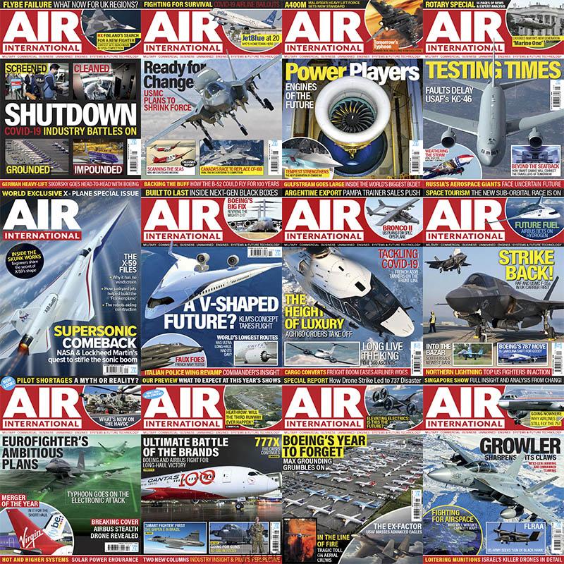 【英国版】2020年合集AIR International国际航空民用军用飞机无人驾驶空军军事演练pdf杂志（12本）