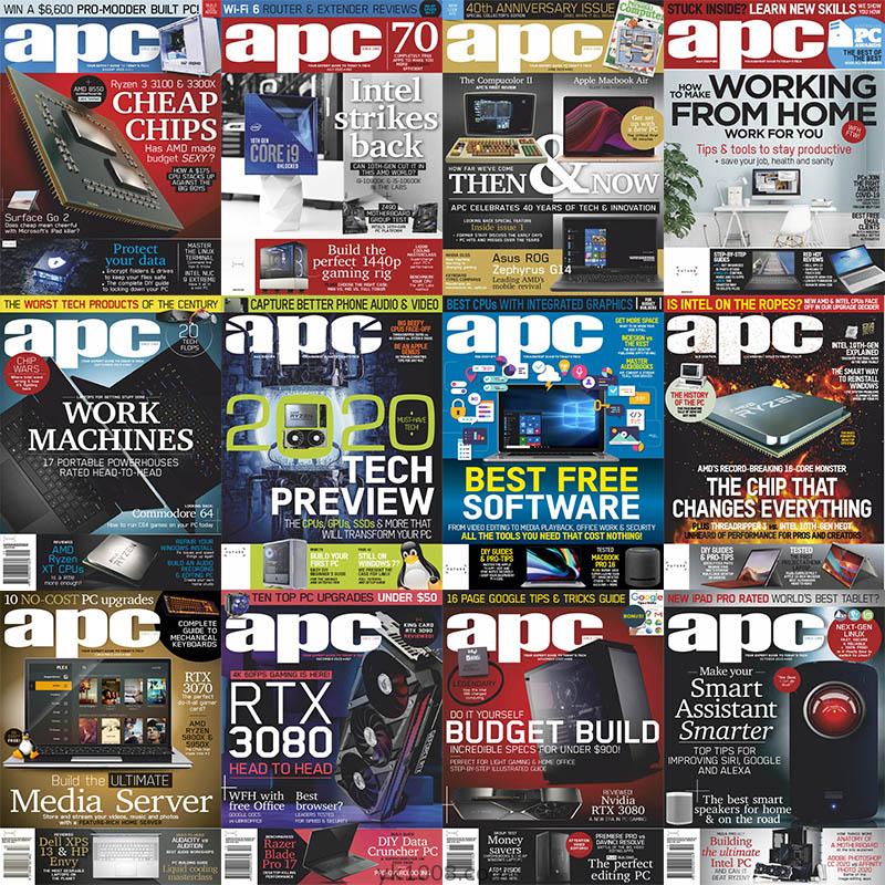 【澳大利亚】2020年合集APC Australia计算机IT专业人士PC产品系统组件设备软件详细测评pdf杂志（13本）