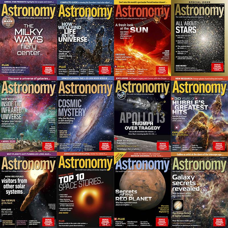 【美国版】2020年合集Astronomy天文学爱好者观测科学爱好发展指导pdf杂志（12本）