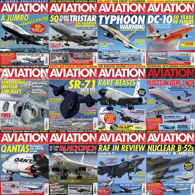【英国版】2020年合集Aviation News航空新闻英国战机军用飞机客机摄影外观pdf杂志（12本）
