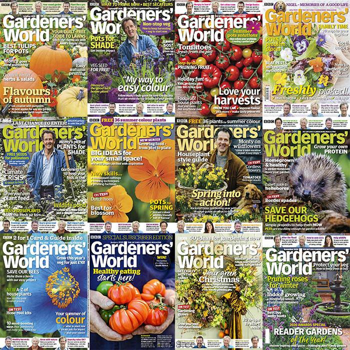 【英国版】2020年合集BBC Gardeners’ World园艺领域权威杂志花园种植顶级参考方案pdf杂志（12本）