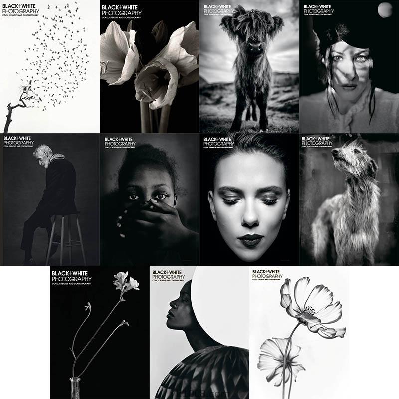 【美国版】2020年合集Black + White Photography黑白摄影灵感创意优秀黑白照片图像pdf杂志（12本）