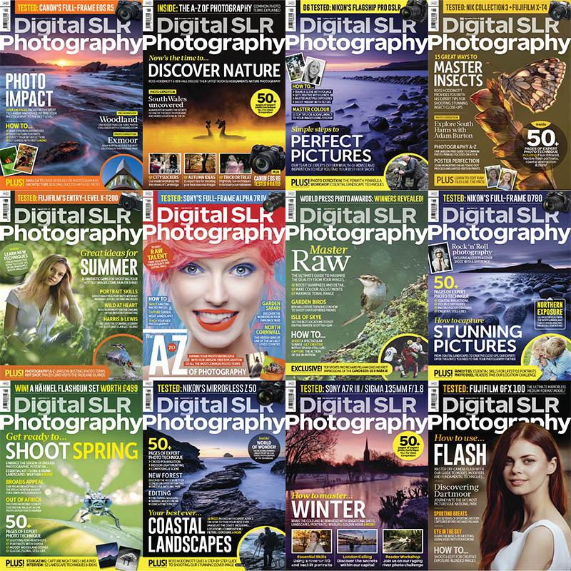 【英国版】2020年合集Digital SLR Photography数码单反摄影照相权威技术图像风景信息pdf杂志（12本）