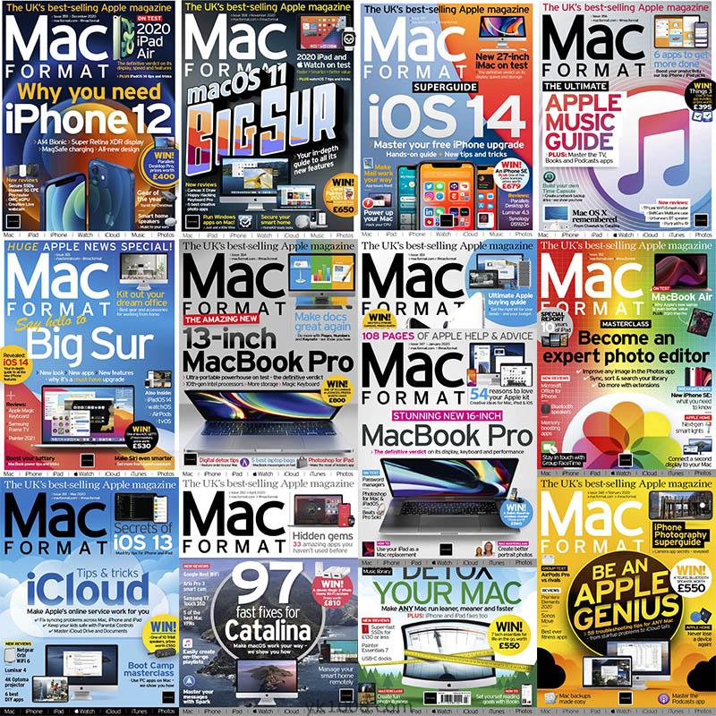 【英国版】2020年合集MacFormat UK英国畅销Mac家庭用户使用手机平板最新信息程序pdf杂志（13本）