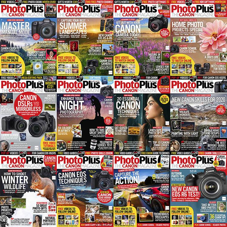 【英国版】2020年合集PhotoPlus: The Canon Magazine佳能相机摄影技术指南初学者摄影入门爱好者摄影技巧pdf杂志（12本）