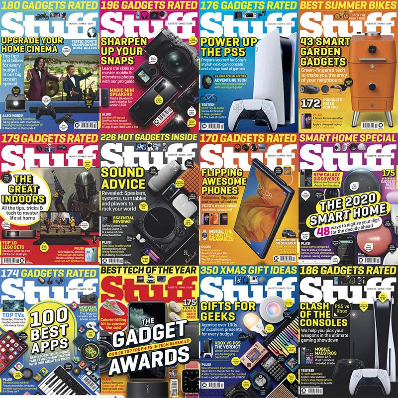 【英国版】2020年合集Stuff UK电脑PC电子产品小程序工具插件娱乐pdf杂志（13本）