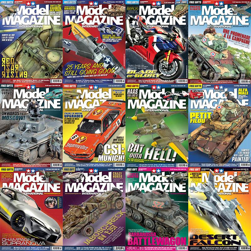 【英国版】《Tamiya Model Magazine》2020年合集英文盔甲飞机汽车船舶人物模型玩具配件pdf杂志