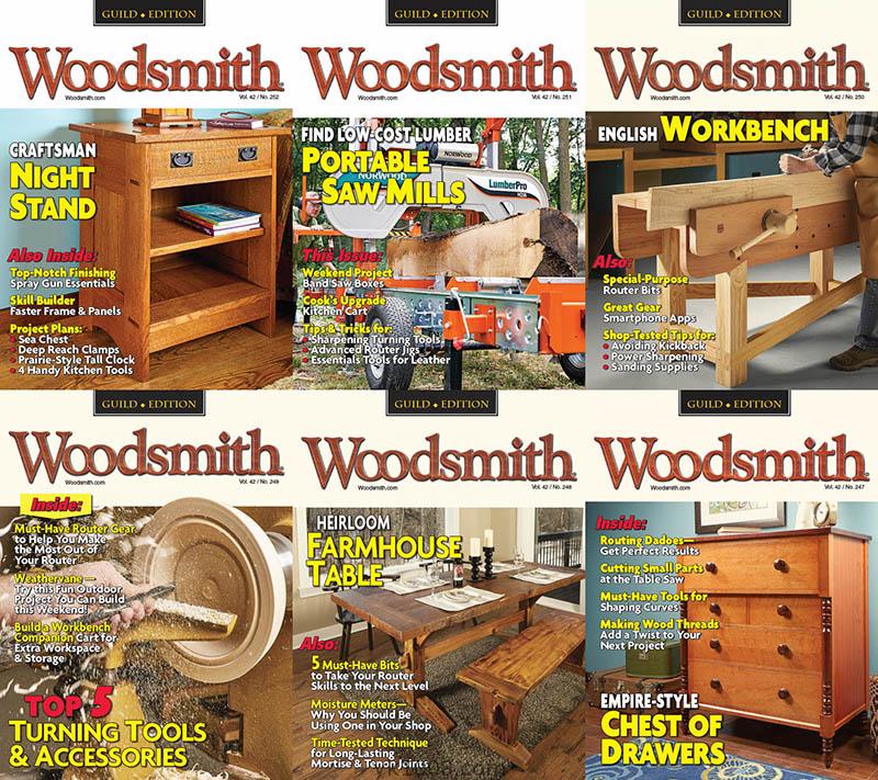 【英国版】2020年Woodsmith木工手工艺木家具木制作木工技巧工作心得学习磨炼技术pdf杂志（6本）