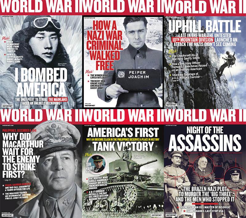 【美国版】2020年合集World War II二战顶级历史作家文字报道军事冲突战斗故事记录战争事件pdf杂志（6本）