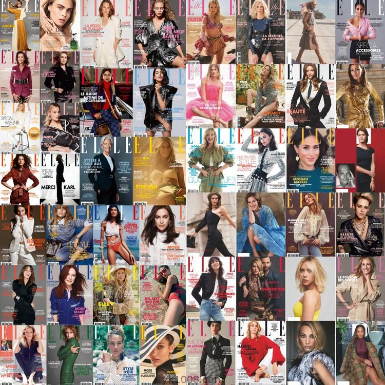【法国版】2019年合集Elle France法国她杂志女性时尚美容服饰pdf高清杂志（50本）