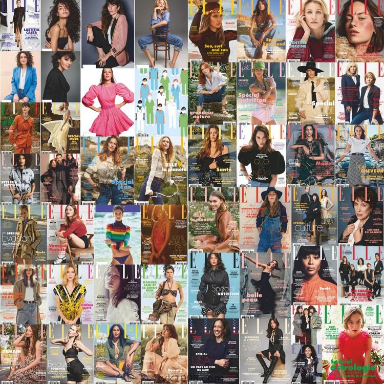 【法国版】2020年合集Elle France法国她杂志女性时尚美容服饰pdf高清杂志（50本）