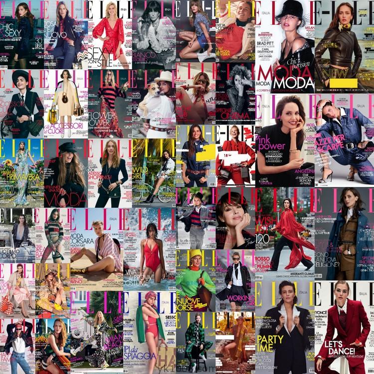 【意大利版】2019年合集Elle Italia女性时尚美容服饰时装服饰设计杂志PDF电子版（42本）