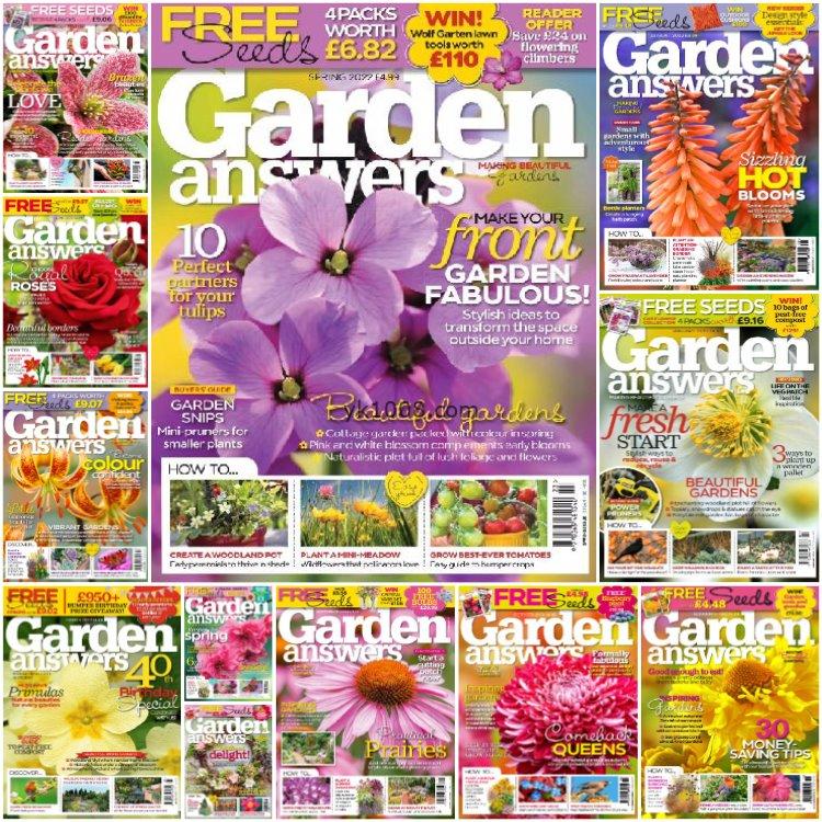 【英国版】《Garden Answers》2022年合集花园答案花卉植物园艺花园户外空间设计爱好pdf杂志（12本）
