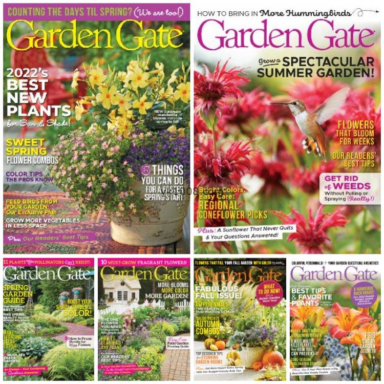【美国版】《Garden Gate》2022年合集家庭园艺花园花卉植物种植灵感庭院设计pdf杂志（6本）