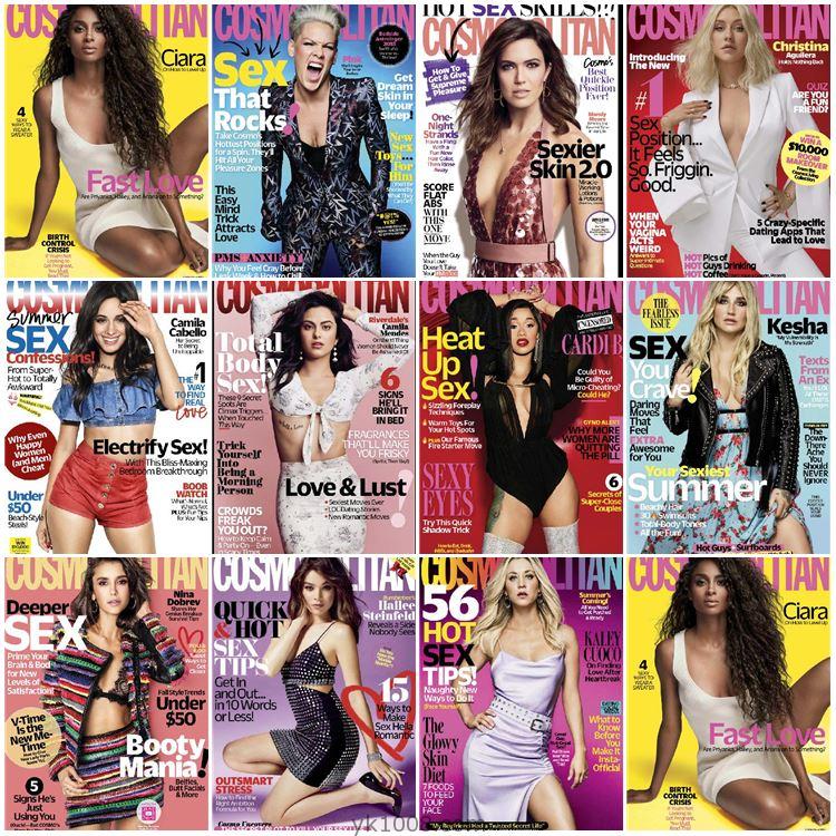 【美国】Cosmopolitan USA2018年合集大都会年轻职业女性时尚潮流穿搭pdf杂志电子版（11本）