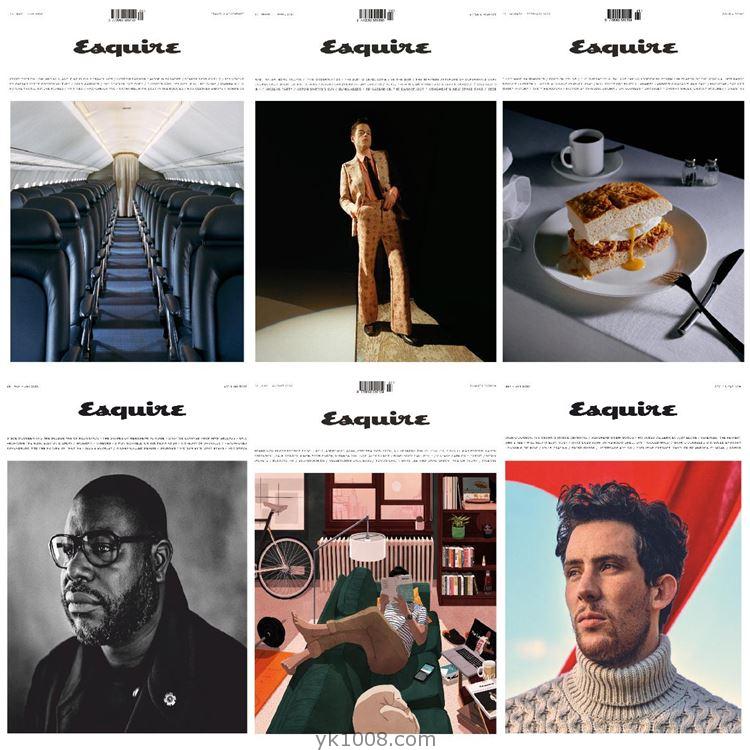 【英国版】Esquire UK君子杂志2020年度合集男士健康时尚潮流饮食杂志pdf电子版（6本）