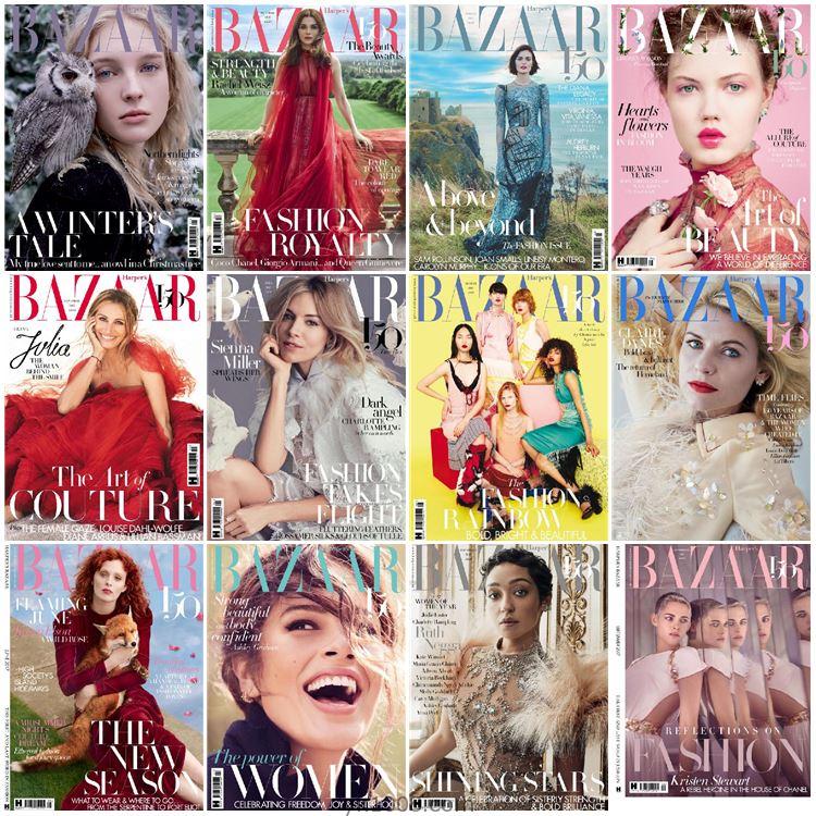 【英国版】Harper’s Bazaar UK 2017年合集时尚芭莎女士美容化妆服饰时装生活pdf杂志(12本)