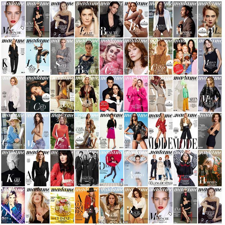 【法国版】Madame Figaro 2019年度合集法国女性时尚美容服饰生活pdf杂志电子版（51本）