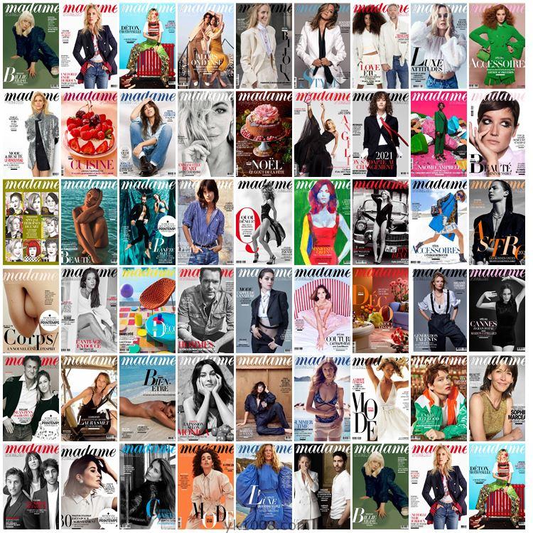 【法国版】Madame Figaro 2021年度合集法国女性时尚美容服饰生活pdf杂志电子版（51本）