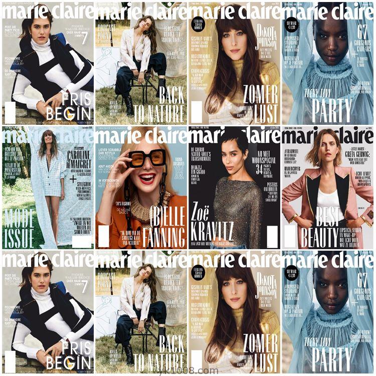 【荷兰版】Marie Claire Netherlands 2020年合集女性时尚潮流服饰美容穿搭pdf杂志（8本）