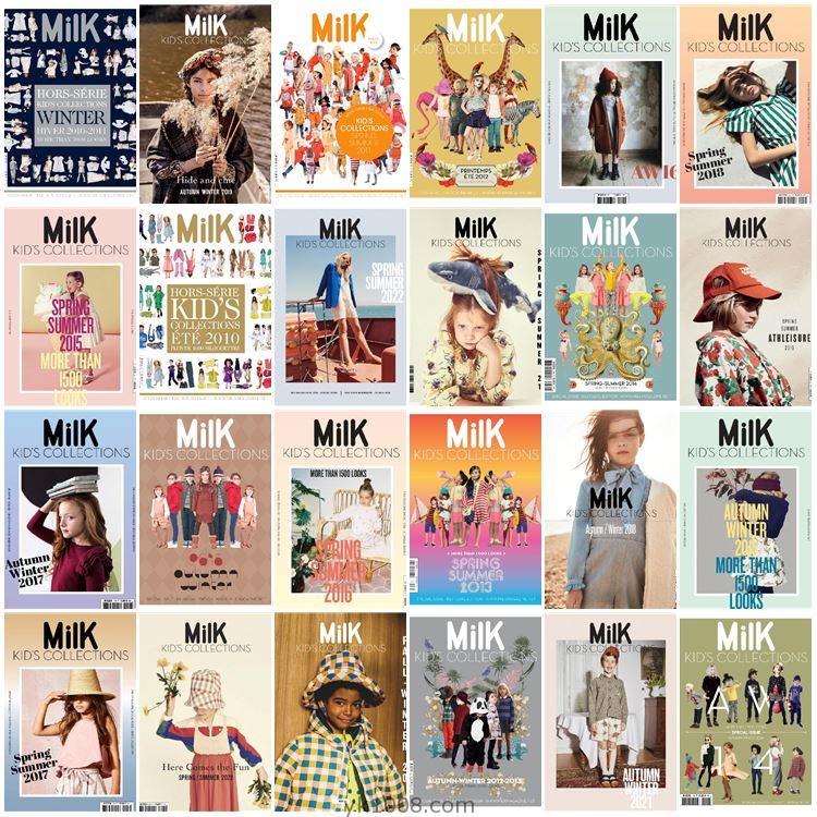 【法国版】Milk Kid’s Collections2010-2022年合集童装儿童流行时尚潮流服饰设计参考pdf杂志（24本合集）