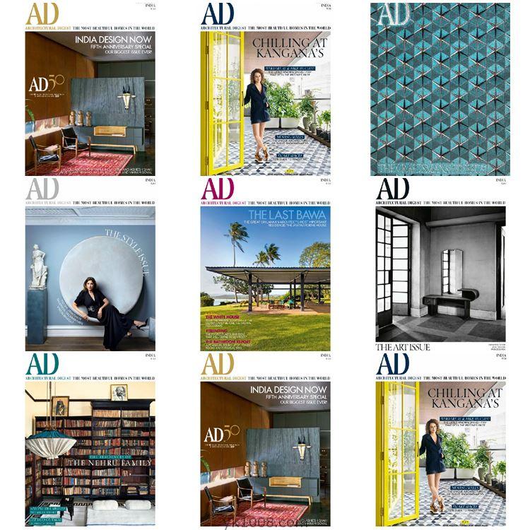 【印度版】《Architectural Digest India》2017年合集印度家居装饰软装家具设计pdf杂志（7本）