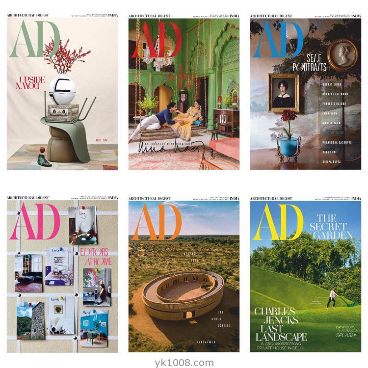 【印度版】《Architectural Digest India》2020年合集印度家居装饰软装家具设计pdf杂志（6本）
