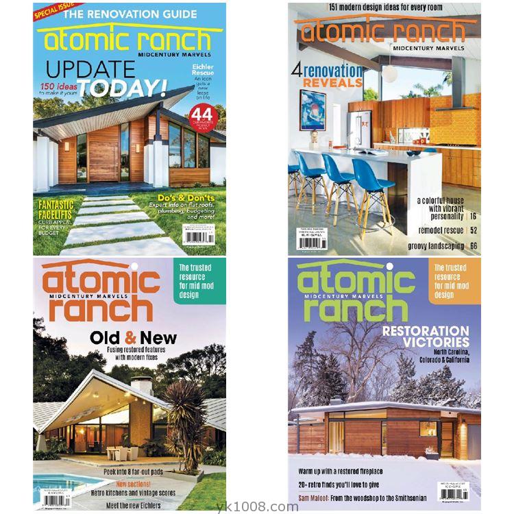 【美国版】《Atomic Ranch》2016年合集房屋室内装饰翻新装修pdf杂志（4本）