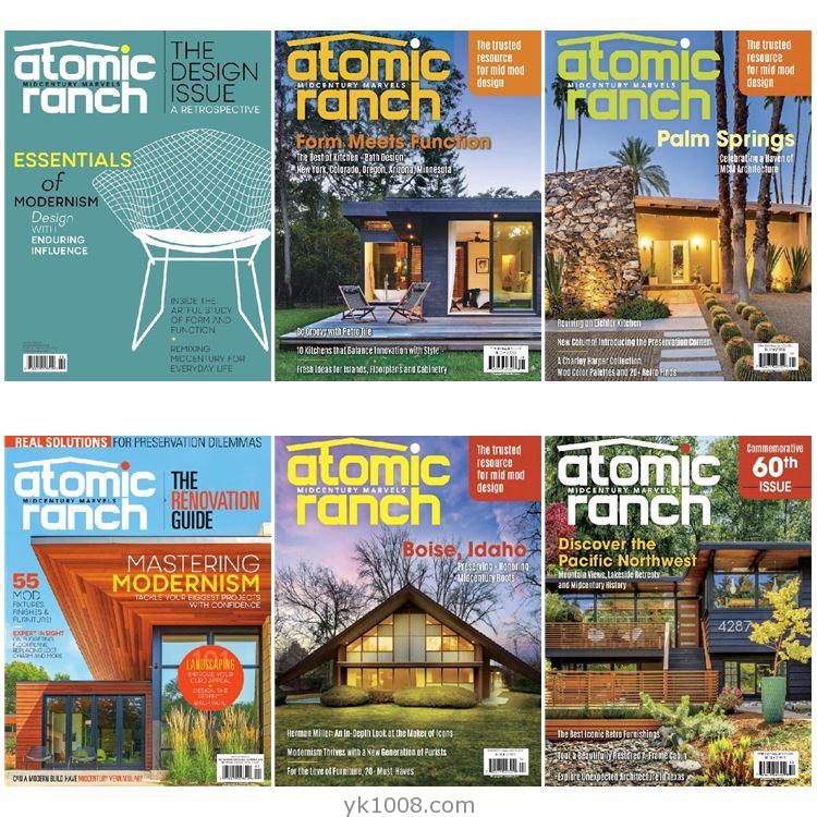 【美国版】《Atomic Ranch》2018年合集房屋室内装饰翻新装修pdf杂志（6本）