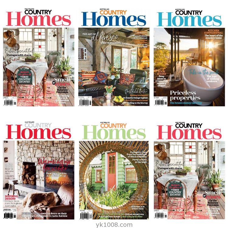 【澳大利亚】《Australian Country Homes》2018年订阅乡村室内软装设计pdf高清杂志（5本）